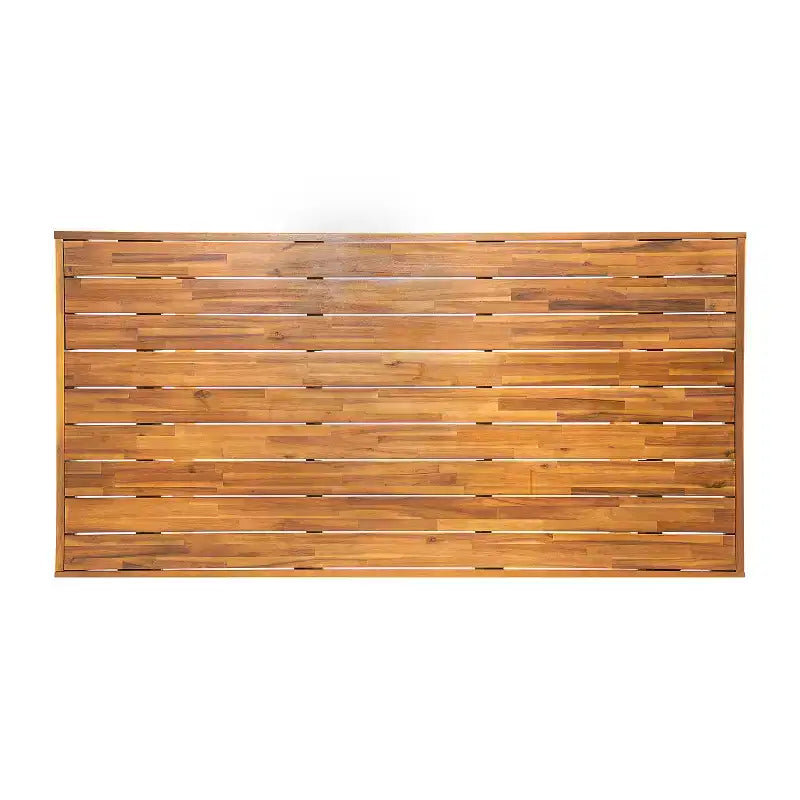 Christopher Knight Home Perla Rustic 7 Piece Patio Acacia Wood Dining Set with Cushions