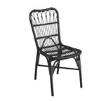 Christopher Knight Home Bruni Modern 7 Piece Patio Iron and PE Rattan Dining Set with Oval Table