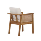Christopher Knight Home William – Ensemble de salle à manger d'extérieur 7 pièces avec chaises en rotin et bois d'acacia rustique et table à lattes
