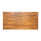 Christopher Knight Home William – Ensemble de salle à manger d'extérieur 7 pièces avec chaises en rotin et bois d'acacia rustique et table à lattes