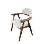 Ensemble de salle à manger 7 pièces Christopher Knight Home Qinon en bois d'hévéa avec table ovale et dossier incurvé