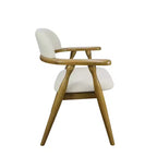 Ensemble de salle à manger 7 pièces Christopher Knight Home Qinon en bois d'hévéa avec table ovale et dossier incurvé