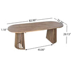 Christopher Knight Home Bobby Ensemble de salle à manger 7 pièces en bois d'acacia et rotin pour terrasse, style ferme