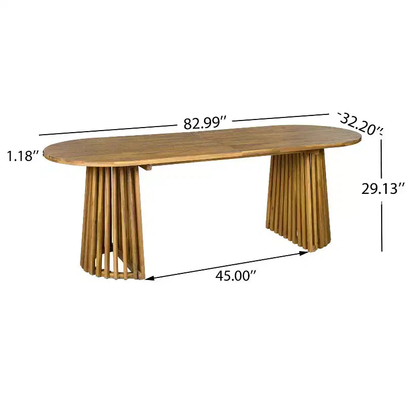 Christopher Knight Home Bobby Ensemble de salle à manger 7 pièces en bois d'acacia et rotin pour terrasse, style ferme