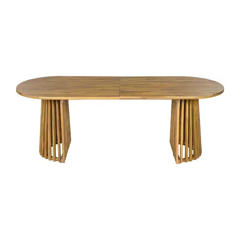 Christopher Knight Home Bobby Ensemble de salle à manger 7 pièces en bois d'acacia et rotin pour terrasse, style ferme