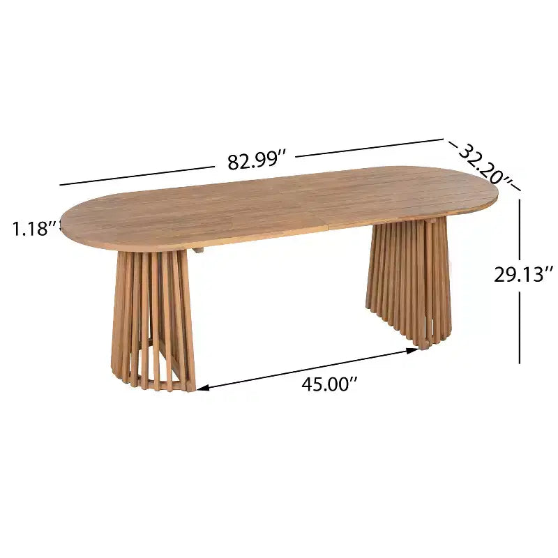 Christopher Knight Home Bobby Ensemble de salle à manger 7 pièces en bois d'acacia et rotin pour terrasse, style ferme