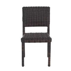 Christopher Knight Home Bobby Ensemble de salle à manger 7 pièces en bois d'acacia et rotin pour terrasse, style ferme