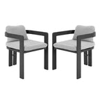 ModernLuxe 7pcs Outdoor Dining Set for 6, Patio Furniture Set Garden Dining Table Set with 6 Chairs with Cushions & Weather-Resistant Frame
