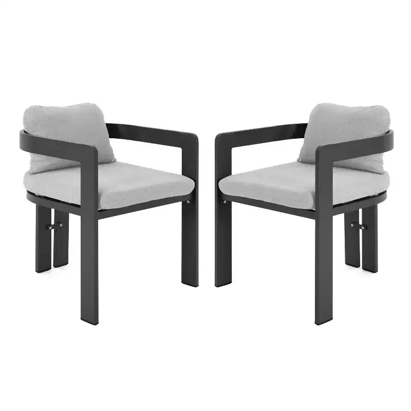 ModernLuxe 7pcs Outdoor Dining Set for 6, Patio Furniture Set Garden Dining Table Set with 6 Chairs with Cushions & Weather-Resistant Frame