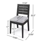 Christopher Knight Home Rani Modern 9 Piece Acacia Dining Set with Expandable Slatted Table and Cushions