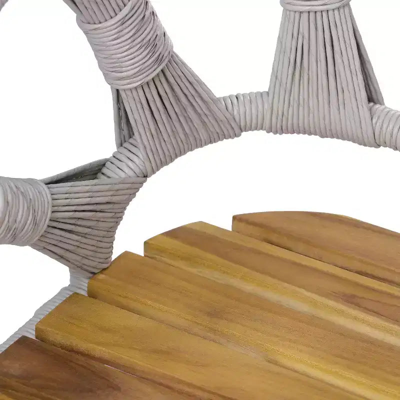 Christopher Knight Home Kenedy Ensemble de salle à manger 7 pièces bohème d'extérieur en bois d'acacia et osier avec table à lattes extensible