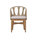 Christopher Knight Home Hendry, ensemble de salle à manger bohème d'extérieur 7 pièces en bois d'acacia et osier avec table à lattes