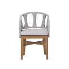 Christopher Knight Home Hendry, ensemble de salle à manger bohème d'extérieur 7 pièces en bois d'acacia et osier avec table à lattes