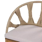 Christopher Knight Home Cascade 7 Piece Boho Outdoor Acacia Wood Wicker Dining Set with Outdoor Oval Slatted Table