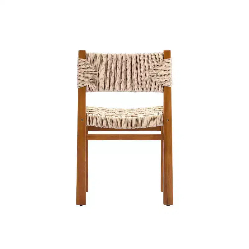 Ensemble de salle à manger d'extérieur Christopher Knight Home Fineas 9 pièces style bohème en bois d'acacia avec table à lattes extensible et motif en osier