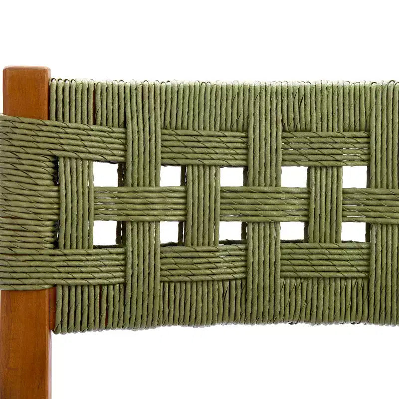 Christopher Knight Home Yuri Modern 6 Piece Patio Acacia Dining Set with Slatted Table and PE Wicker Design