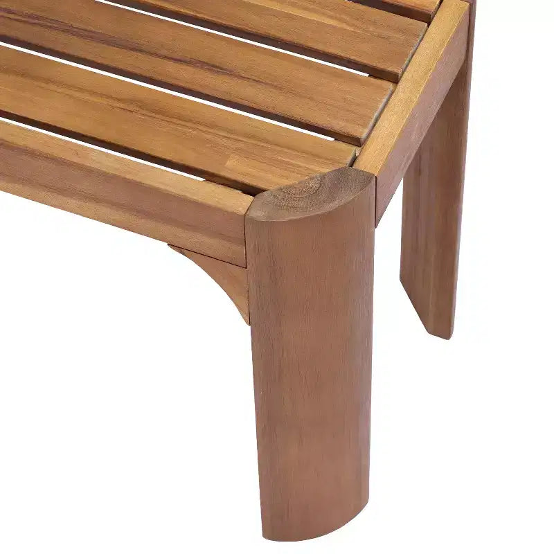 Christopher Knight Home Yuri Modern 6 Piece Patio Acacia Dining Set with Slatted Table and PE Wicker Design