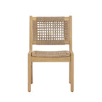 Christopher Knight Home Oksana - Ensemble de salle à manger d'extérieur 7 pièces de style rustique en acacia avec table rectangulaire à lattes et motif en osier
