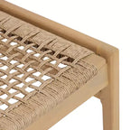 Christopher Knight Home Oksana - Ensemble de salle à manger d'extérieur 7 pièces de style rustique en acacia avec table rectangulaire à lattes et motif en osier