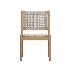 Christopher Knight Home Oksana - Ensemble de salle à manger d'extérieur 7 pièces de style rustique en acacia avec table rectangulaire à lattes et motif en osier