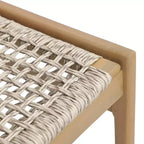 Christopher Knight Home Oksana - Ensemble de salle à manger d'extérieur 7 pièces de style rustique en acacia avec table rectangulaire à lattes et motif en osier