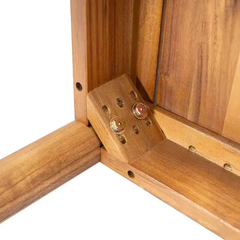 Christopher Knight Home Visola, ensemble de 9 chaises de salle à manger bohèmes en bois d'acacia et corde tressée avec table à lattes et coussins