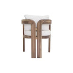 Christopher Knight Home Kesden 7 Piece Rustic Outdoor Acacia Wood Dining Set with Curved Backrest Chairs