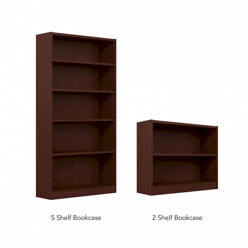 Libreria a 5 Ripiani Alta – 183 cm con Ripiani Regolabili per Casa e Ufficio