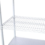 Scaffale multifunzionale regolabile a 6 ripiani con ruote, capacità 2721 kg