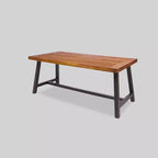 Ensemble de salle à manger d'extérieur rustique en bois Carlisle 3 pièces - Christopher Knight Home
