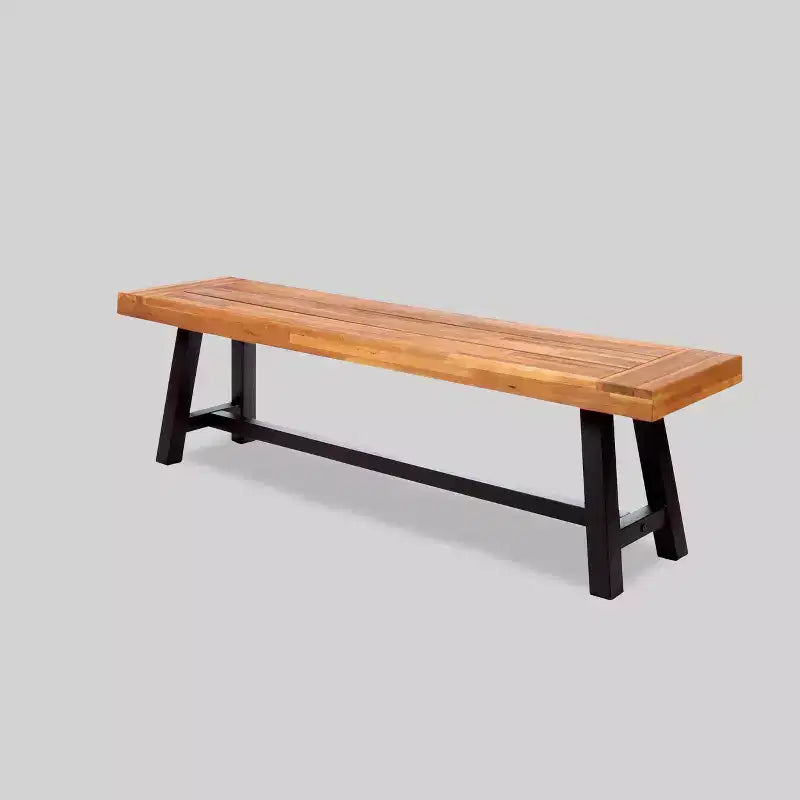 Ensemble de salle à manger d'extérieur rustique en bois Carlisle 3 pièces - Christopher Knight Home