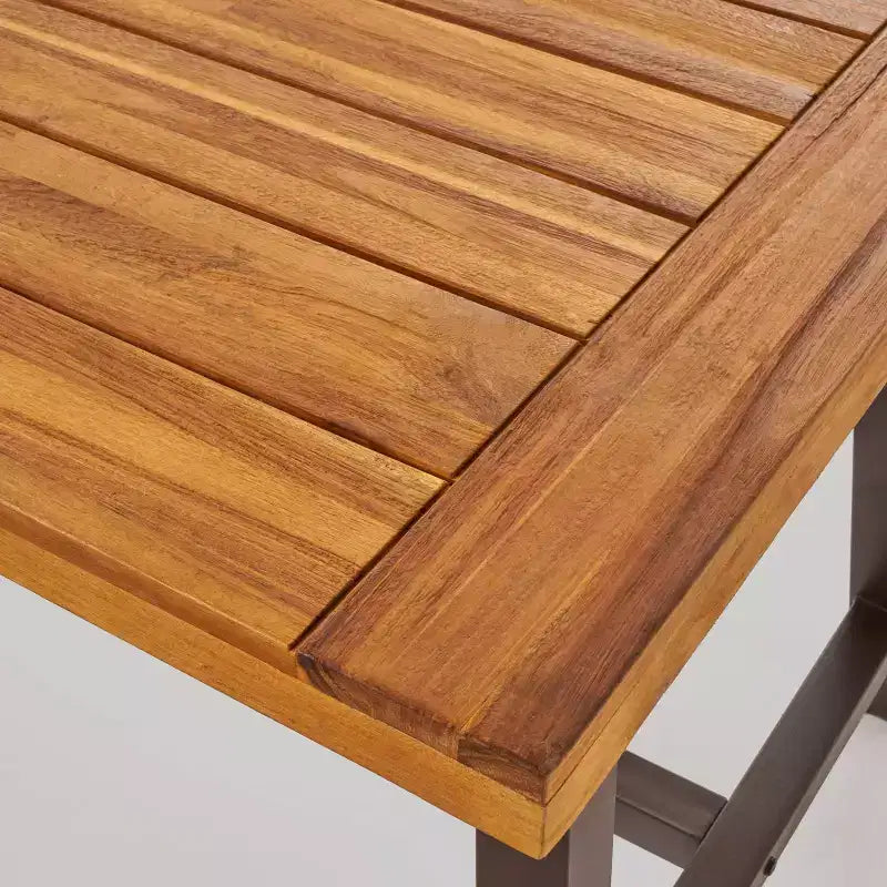 Ensemble de salle à manger d'extérieur rustique en bois Carlisle 3 pièces - Christopher Knight Home