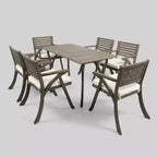 Ensemble de salle à manger Hermosa 7 pièces en acacia - Christopher Knight Home
