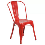Flash Furniture Commercial Grade 30 Round Metal Indoor-Outdoor Table Set with 2 Cafe Chairs