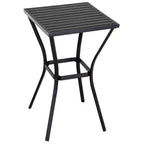 Ensemble de bar de terrasse 3 pièces Outsunny avec coussin moelleux, ensemble de mobilier d'extérieur en rotin tressé pour jardins, pelouses, terrasses, piscines