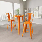 Ensemble de salle à manger d'extérieur 3 pièces Merrick Lane avec table et tabourets hauteur bar