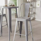 Ensemble de salle à manger d'extérieur 3 pièces Merrick Lane avec table et tabourets hauteur bar