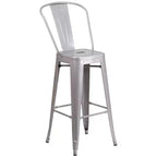 Ensemble de salle à manger d'extérieur 3 pièces Merrick Lane avec table et tabourets hauteur bar