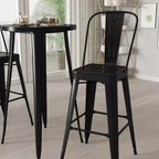 Ensemble de salle à manger d'extérieur 3 pièces Merrick Lane avec table et tabourets hauteur bar