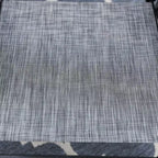 Captiva Designs Ensemble de salle à manger d'extérieur 9 pièces avec table carrée spacieuse à lattes en métal avec trou pour parasol et 8 chaises pliantes inclinables