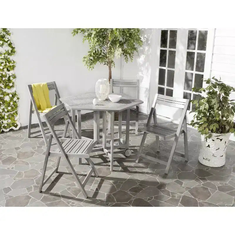Ensemble table et chaises Kerman - Intérieur/Extérieur - PAT7000 - Safavieh