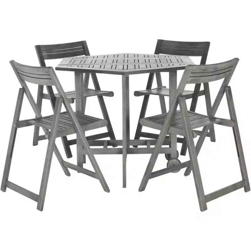Ensemble table et chaises Kerman - Intérieur/Extérieur - PAT7000 - Safavieh