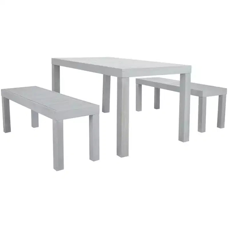 Dario 3 Piece Set With Two Benches - Indoor/Outdoor - PAT7029 - Safavieh