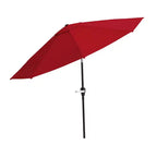Ensemble de salle à manger d'extérieur 6 pièces Alaterre Furniture, table Weston avec parasol inclinable automatique de 3 m