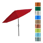 Ensemble de salle à manger d'extérieur 6 pièces Alaterre Furniture, table Weston avec parasol inclinable automatique de 3 m
