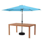 Alaterre Furniture Ensemble de salle à manger d'extérieur 8 pièces, table Weston avec parasol inclinable automatique de 3 m