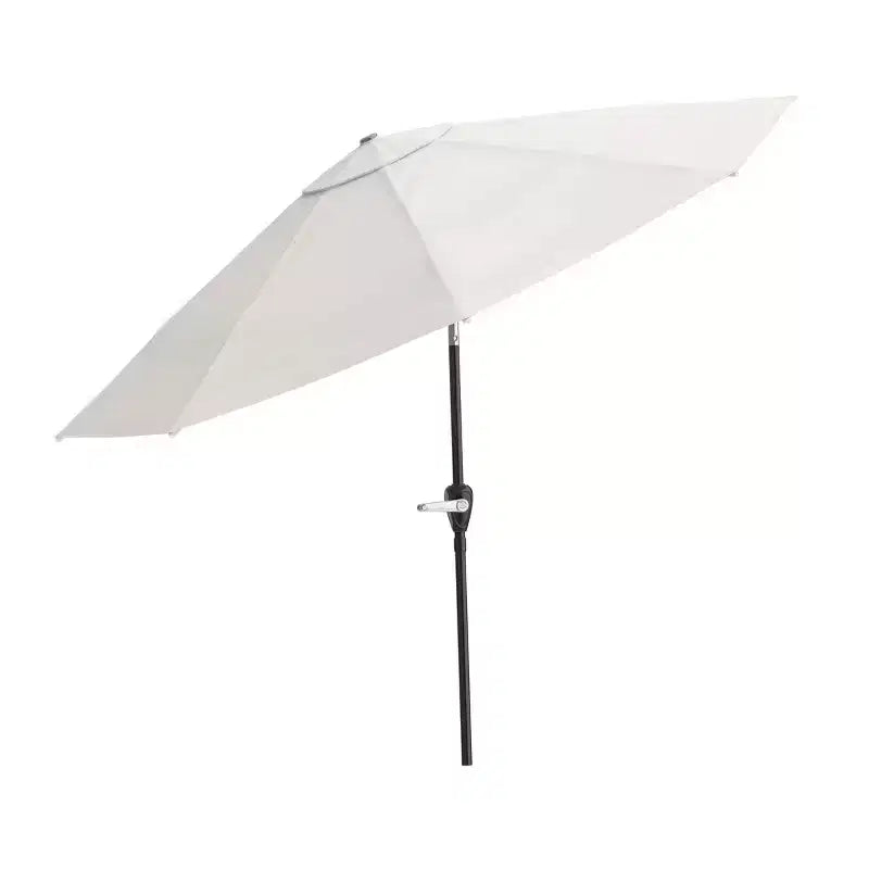 Alaterre Furniture 8pc Outdoor Patio Dining Set, Okemo Table with 10' Auto Tilt Umbrella