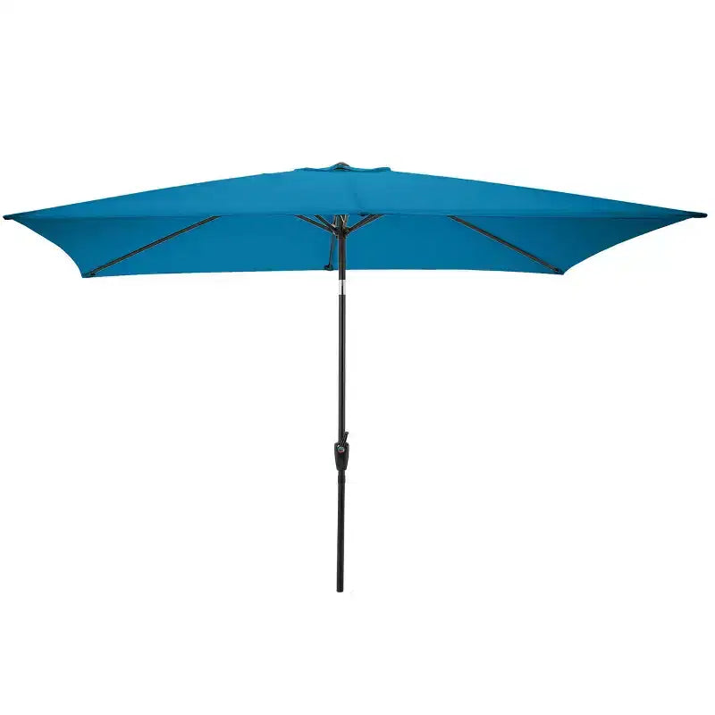 Alaterre Furniture 6pc Outdoor Patio Dining Set, Okemo Table with 10' Rectangular Umbrella