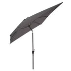 Alaterre Furniture 8pc Outdoor Patio Dining Set, Okemo Table with 10' Rectangular Umbrella