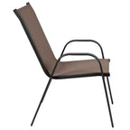 Ensemble de salle à manger d'extérieur Flash Furniture Brazos 5 pièces de qualité commerciale avec table de patio en verre trempé et 4 chaises avec assises et dossiers en matériau Flex Comfort